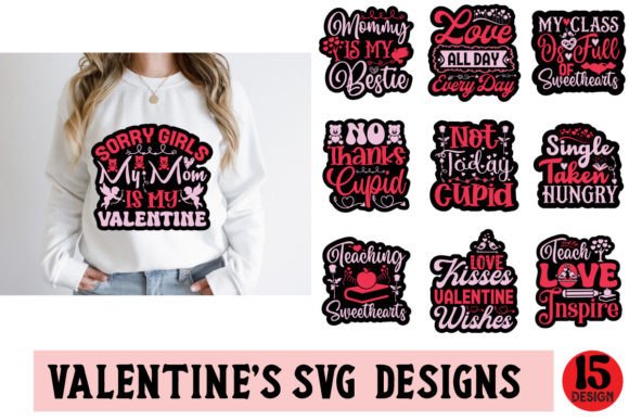 Download Valentine’s Day SVG Designs Bundle - Design Collection