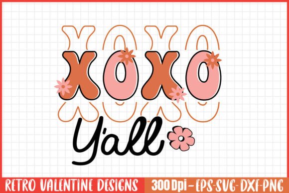 Download Retro Valentine’s Day SVG Designs Xoxo Y - Design Collection