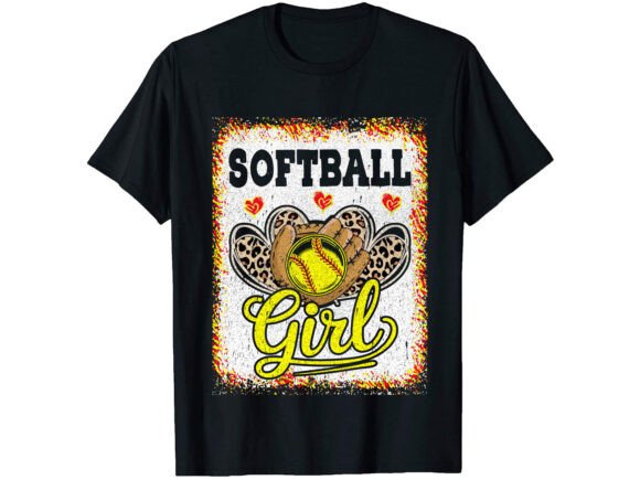 Download Softball Girl T-Shirt PNG SVG - Png Collection