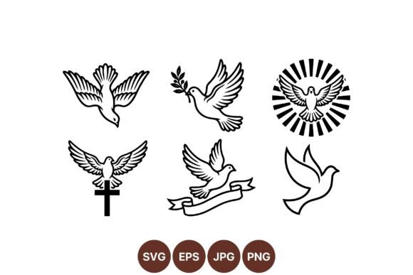 Download Peace Dove SVG Clipart Set - Dove svg Collection