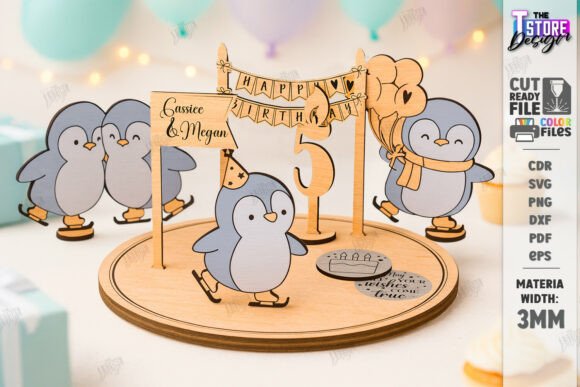 Download Birthday Plate Laser Cut |Animals Design - Design Collection
