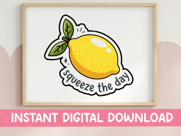 Download Squeeze the Day Lemon Design - Design Collection