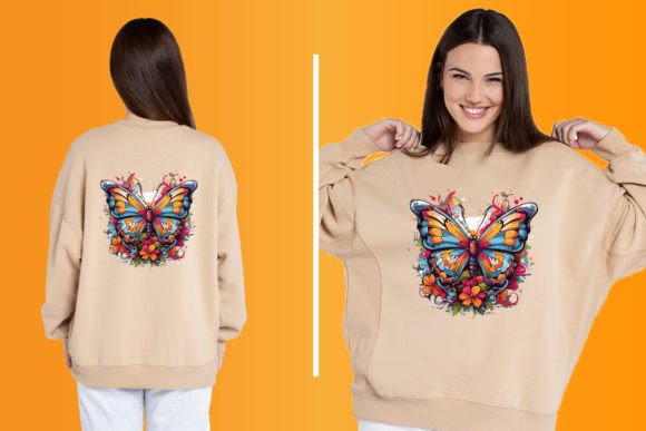 Download Watercolor Butterfly T Shirt Design, Png - Png Collection