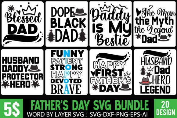 Download #Father's Day SVG Bundle Quotes Design - Design Collection