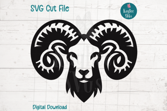 Download Aries Rams Head Zodiac SVG Cut File - Premium Resources