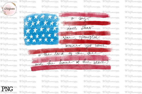 Download USA Flag,4th of July Printable PNG Print - Png Collection