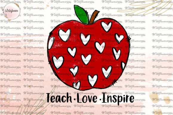 Download Teacher  Apple Hand Drawn SublimationPNG - Png Collection