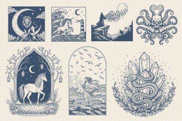 Download Mystic Ocean &amp; Zodiac SVG - Zodiac svg Collection
