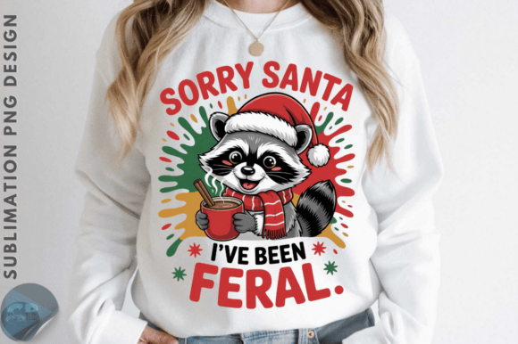 Download Funny Christmas PNG, Raccoon Hat PNG Des - Png Collection