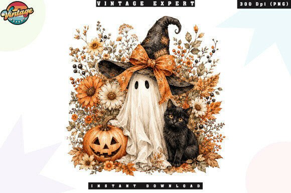 Download Cute Ghost Pumpkin Autumn PNG - Png Collection