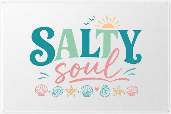 Download Salty Soul Beach Quote PNG - Png Collection