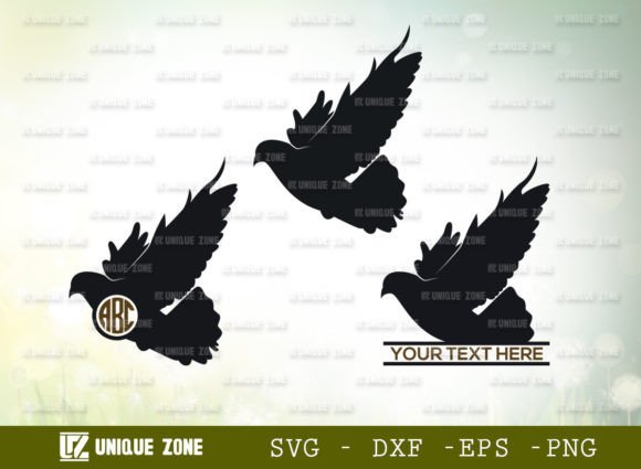 Download Flying Dove SVG Monogram, Pigeon Svg - Dove svg Collection