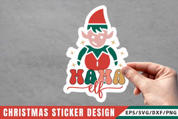 Download Mama Elf Sticker Design - Design Collection