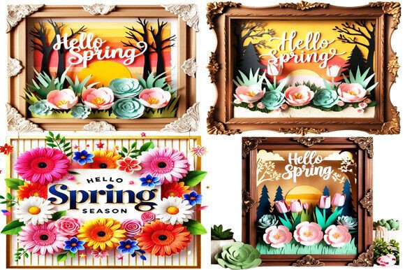 Download Ornate Framed 3d Papercraft Designs - Design Collection