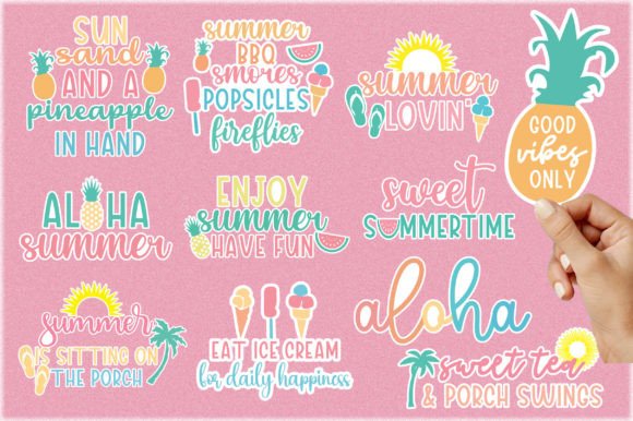 Download Summer Sticker SVG Bundle - Summer sticker svg bundle Collection