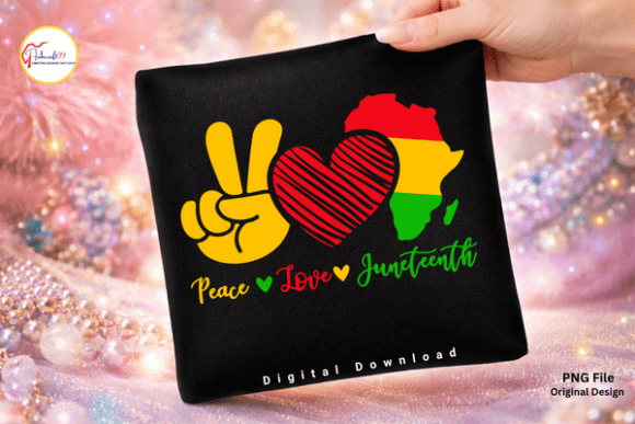 Download Black Pride Peace Love Juneteenth PNG - Png Collection