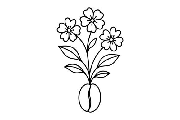 Download Floral Coffee Bean Clipart Vector Design - Design Collection