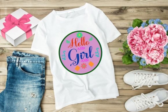 Download Hello Girl - Baby T Shirt Design - Design Collection