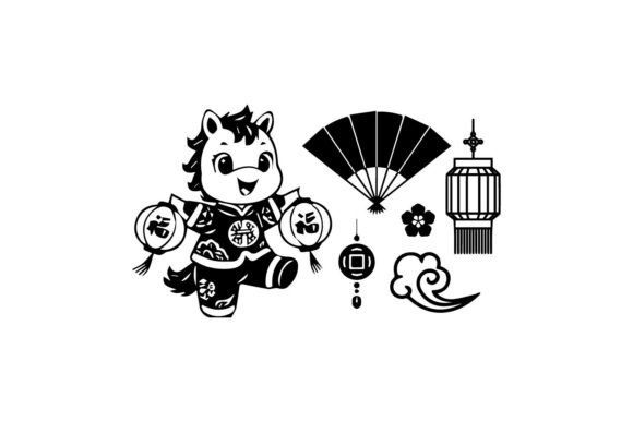 Download Lunar New Year Horse Chinese Zodiac Svg - Zodiac svg Collection