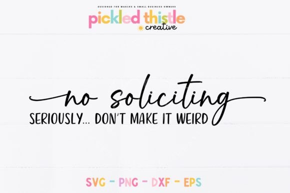 Download Funny No Soliciting Door Hanger Design - Design Collection