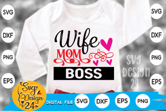 Download Wife Mom Boss Mom Design Bundle Design - Design Collection