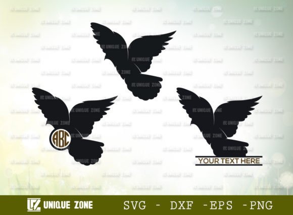 Download Flying Dove SVG Monogram, Pigeon Svg - Dove svg Collection