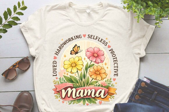 Download Mama Boho Flowers Mom Mother's Day Png - Png Collection