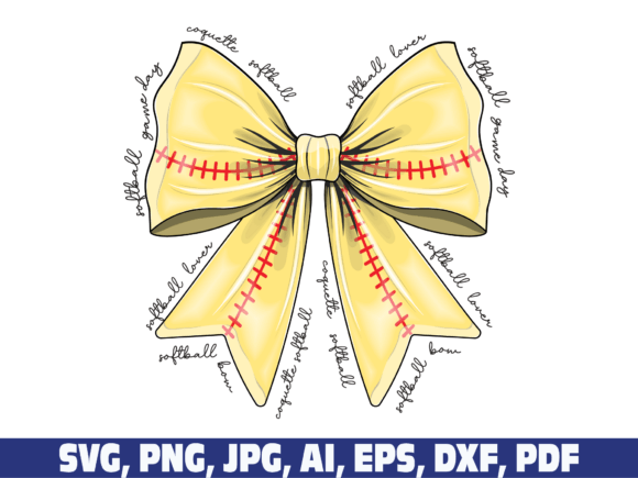 Download Softball Game Day Coquette Bow Svg Png - Png Collection