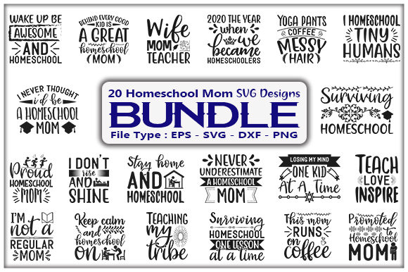 Download Homeschool Mom Design Bundle - Design Collection