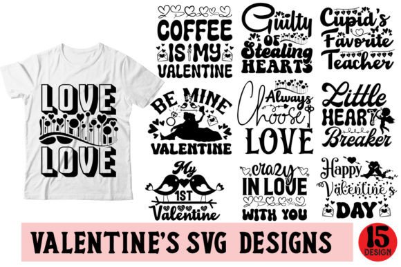 Download Valentine’s Day SVG Designs Bundle - Design Collection