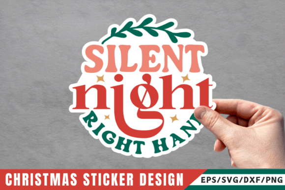 Download Silent Night Right Hand Sticker Design - Design Collection