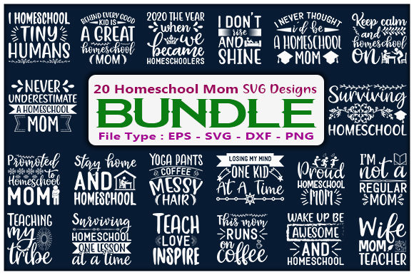 Download Homeschool Mom Design Bundle - Design Collection