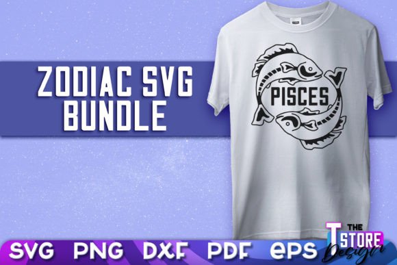 Download Pisces Zodiac SVG | Astrology SVG Design - Premium Bundle