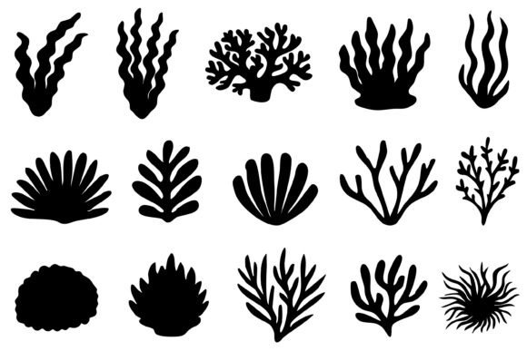 Download Coral Silhouette Svg and Png Clipart Set - Png Collection