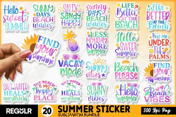 Download Summer Printable Png Stickers Bundle - Png Collection