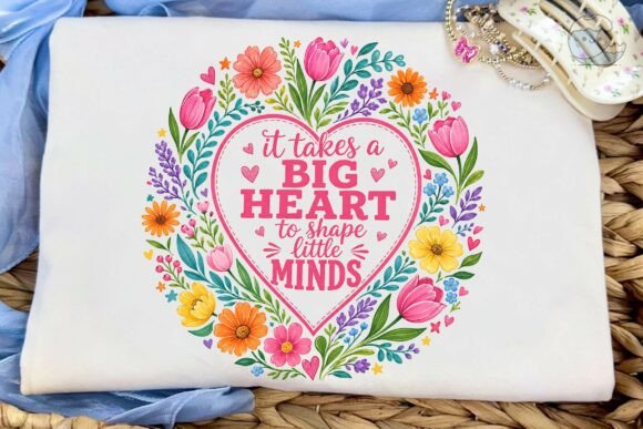 Download Teacher Heart Floral Quote PNG Clipart - Png Collection