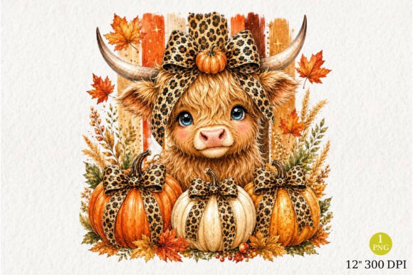Download Highland Cow Fall Png - Png Collection