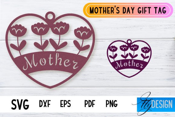 Download Mother’s Day Gift Tag SVG Design | Mom S - Design Collection