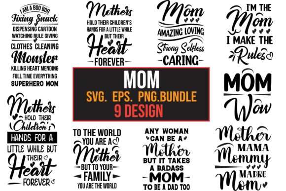 Download Mom  Design Bundle - Design Collection