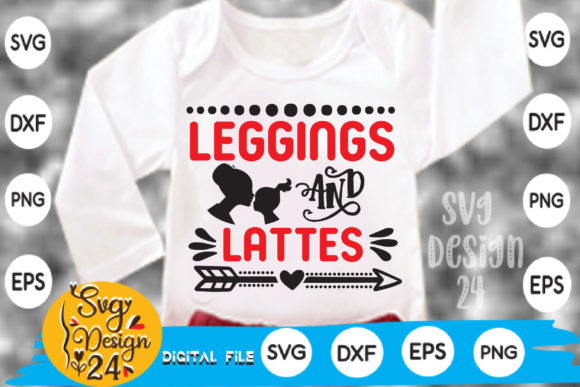 Download Leggings and Lattes Mom Design Bundle - Design Collection