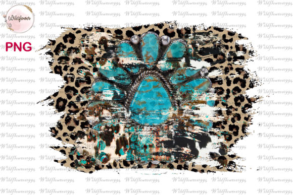 Download Leopard Cowhide Turquoise Background PNG - Png Collection