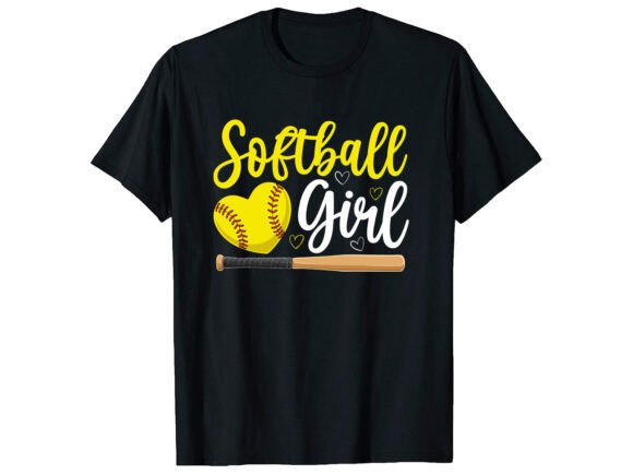 Download Softball Girl T-Shirt PNG SVG - Png Collection