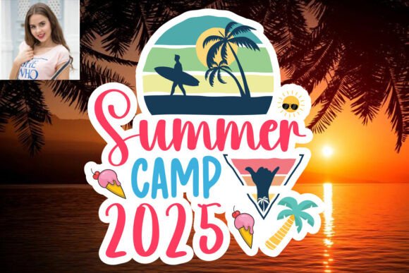 Download Summer Camp 2025 SVG Sticker Design - Design Collection