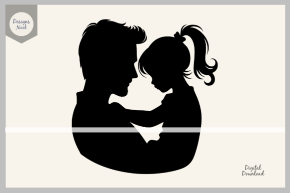 Download Father and Daughter SVG Clipart PNG DXF - Png Collection