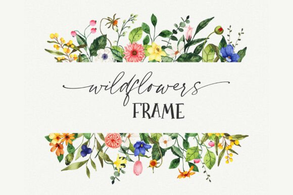 Download Floral Border PNG Clipart, Wildflower - Png Collection