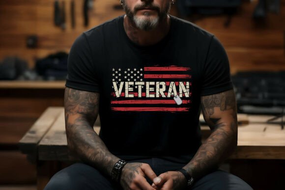 Download Veteran Usa Flag Vintage Shirt SVG PNG - Png Collection