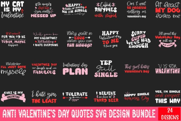 Download Anti Valentine's Day Quotes Svg Design - Design Collection