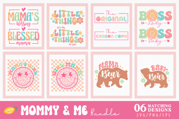 Download Free Mommy and Me SVG Design Bundle - Design Collection