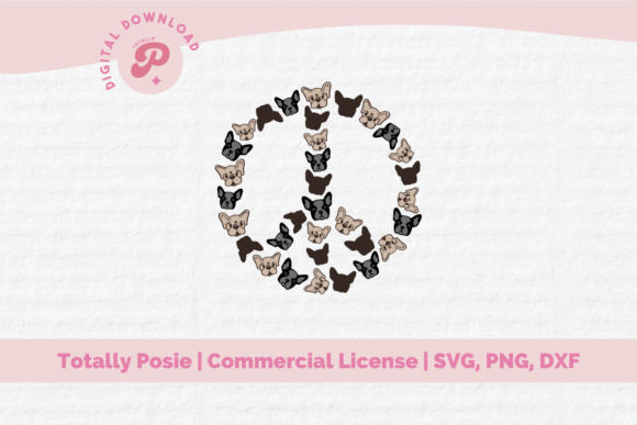 Download Frenchie Peace Sign SVG - Premium Bundle