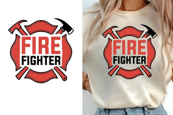 Download Fire Fighter Shield Logo Icon SVG Design - Design Collection
